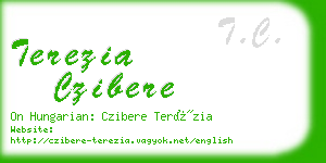 terezia czibere business card